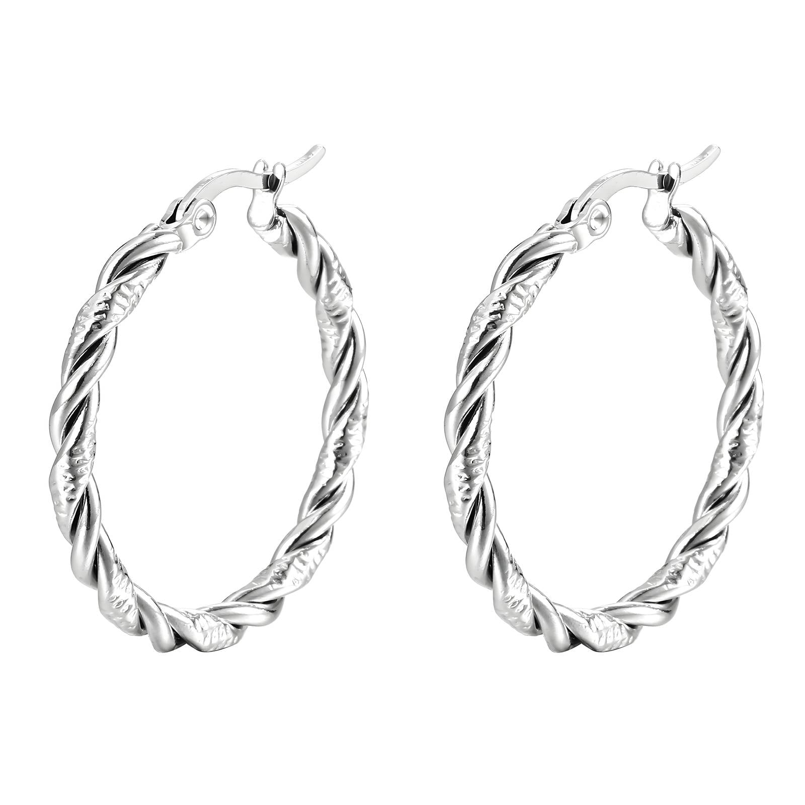 Silver Nellie Hoops
