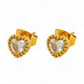 Heart Stud Earrings