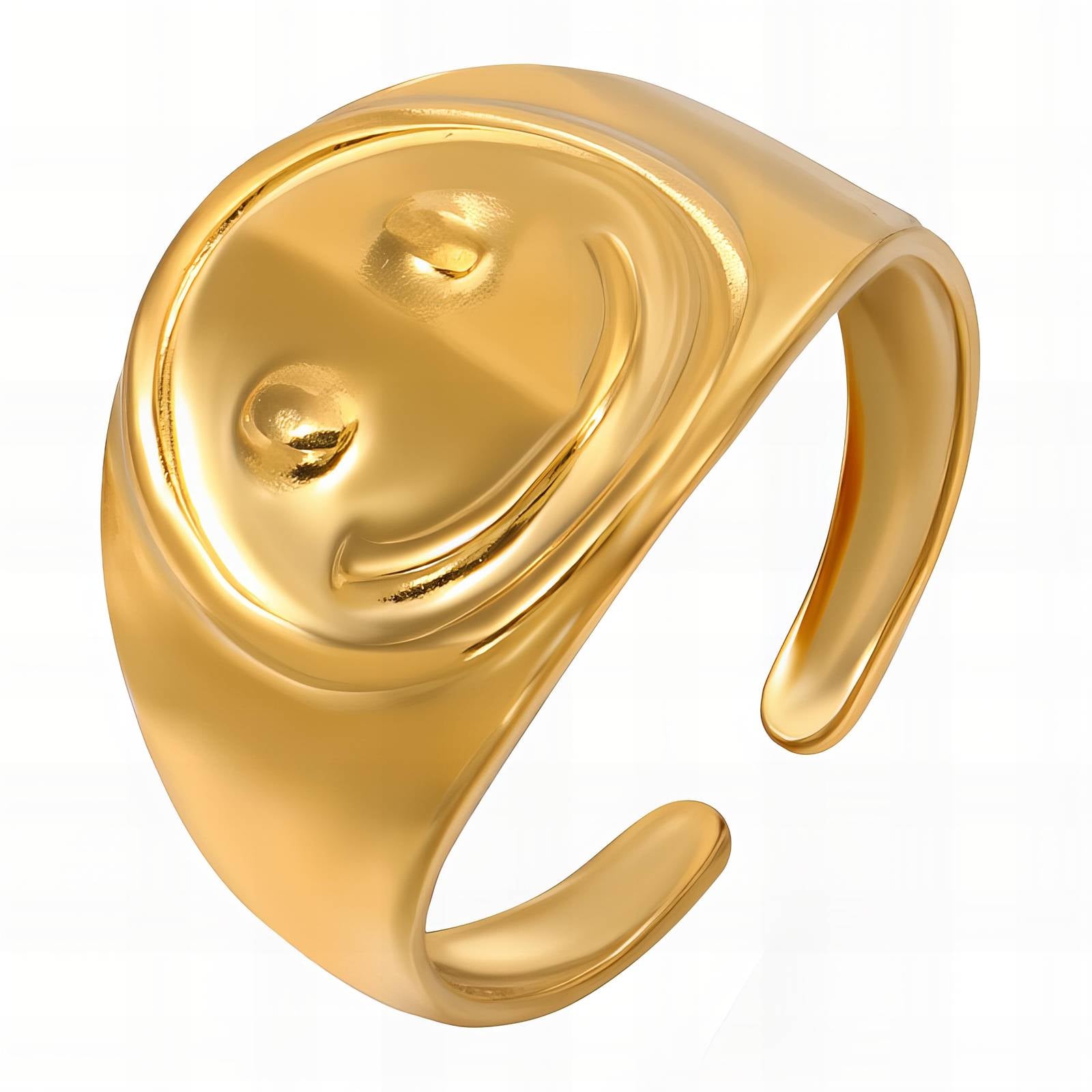Smiley Adjustable Ring