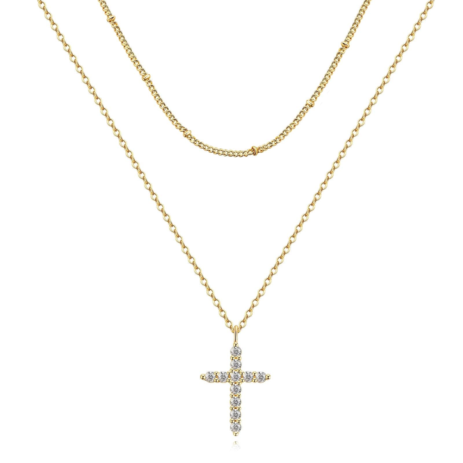 Cross Stack Necklace