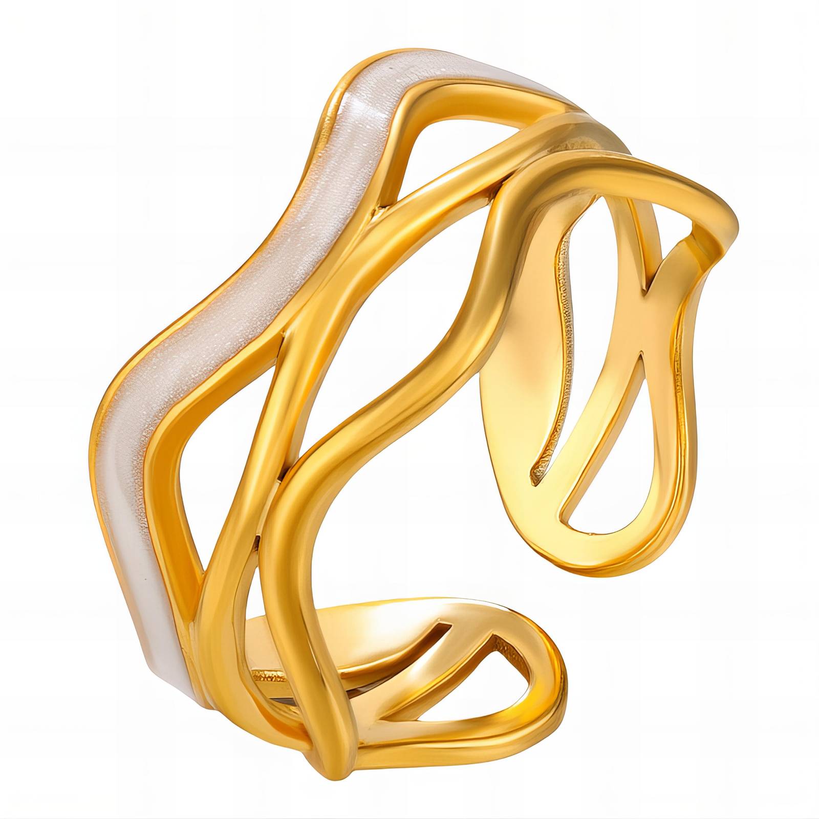 Grace  Wave Adjustable Ring